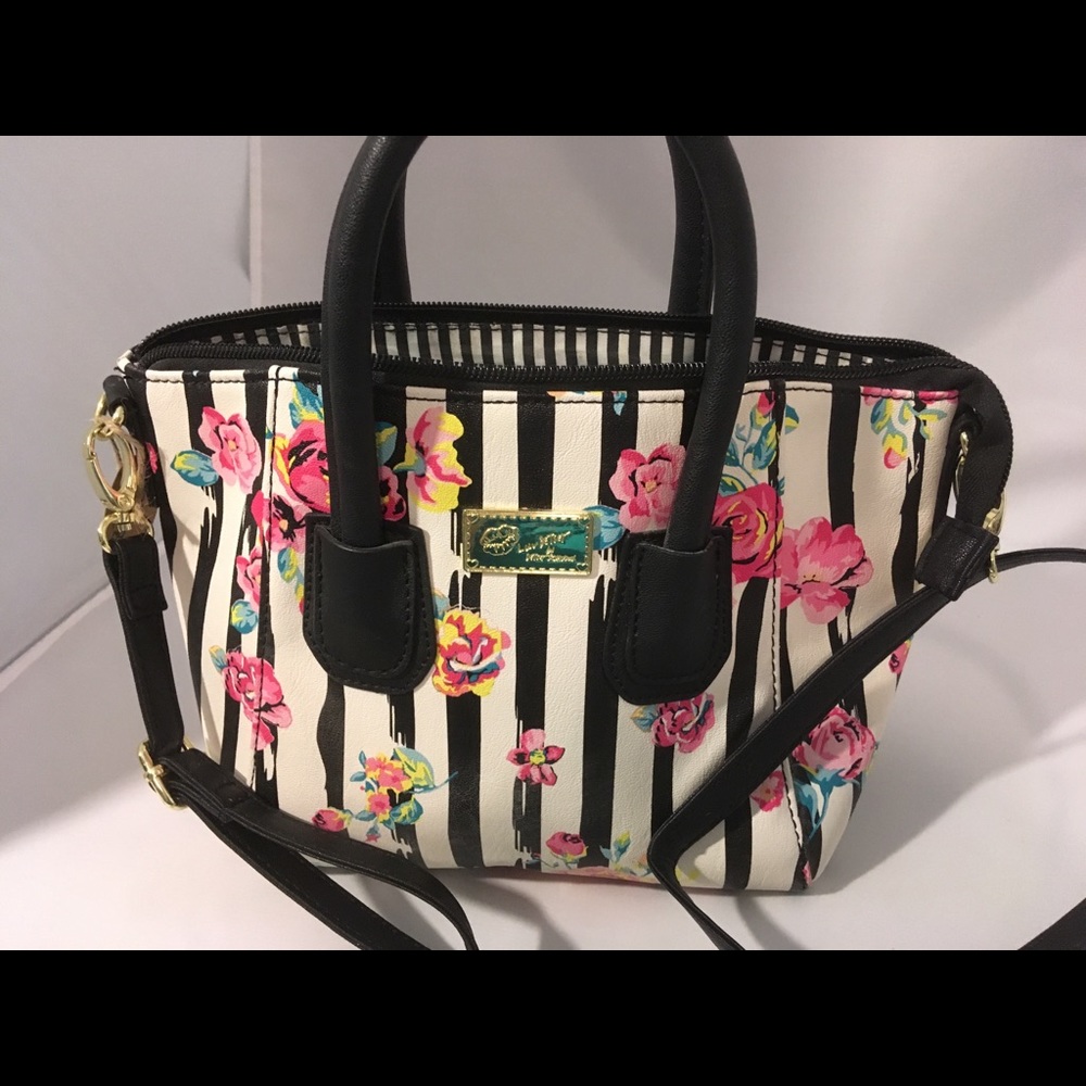 Betsy Johnson Floral crossbody satchel